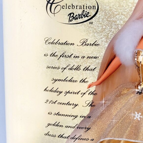 BARBIE Doll Gold Celebration 2000 Edition with Ornament New in Box - Picture 8 of 14